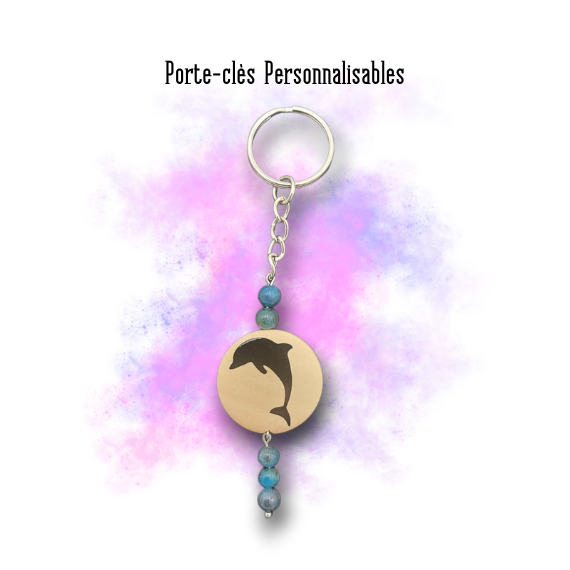 Porte-clés Dauphin personnalisable