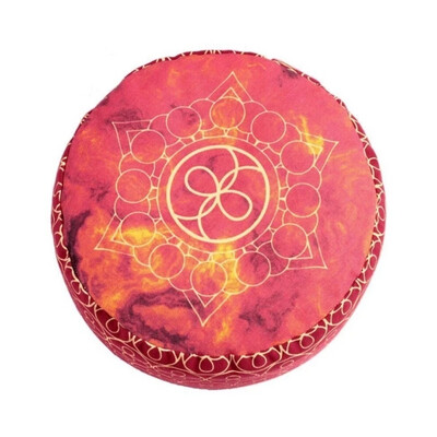 Coussin de méditation rouge