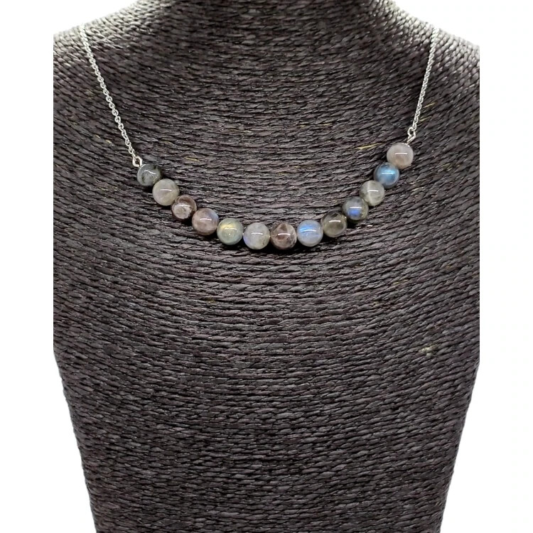 Collier - labradorite 8 mm