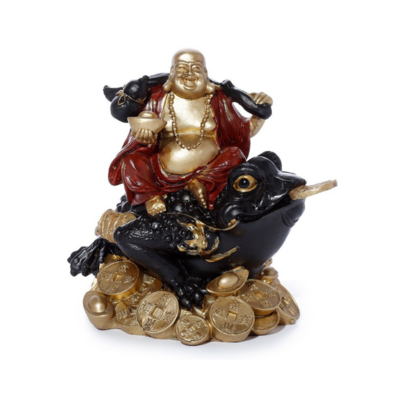 Bouddha sur le crapaud de la fortune