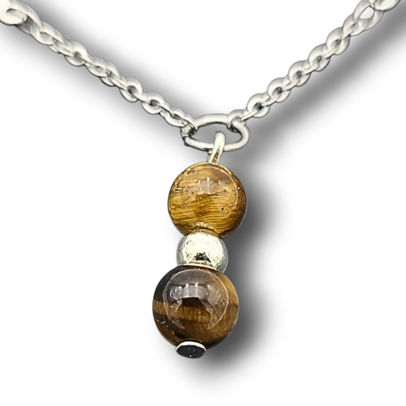 Bracelet de cheville - Perles d'Œil-de-tigre