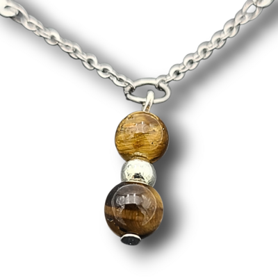 Bracelet de cheville - Perles d'Œil-de-tigre