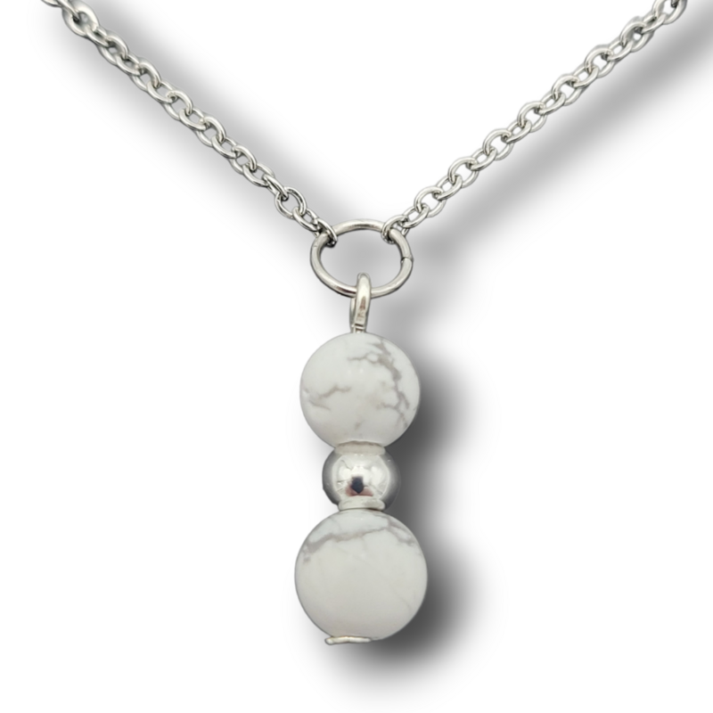 Bracelet de cheville - Perles de Howlite