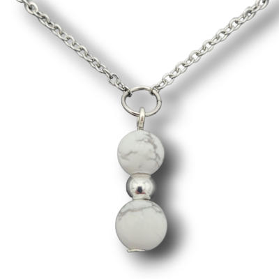 Bracelet de cheville - Perles de Howlite