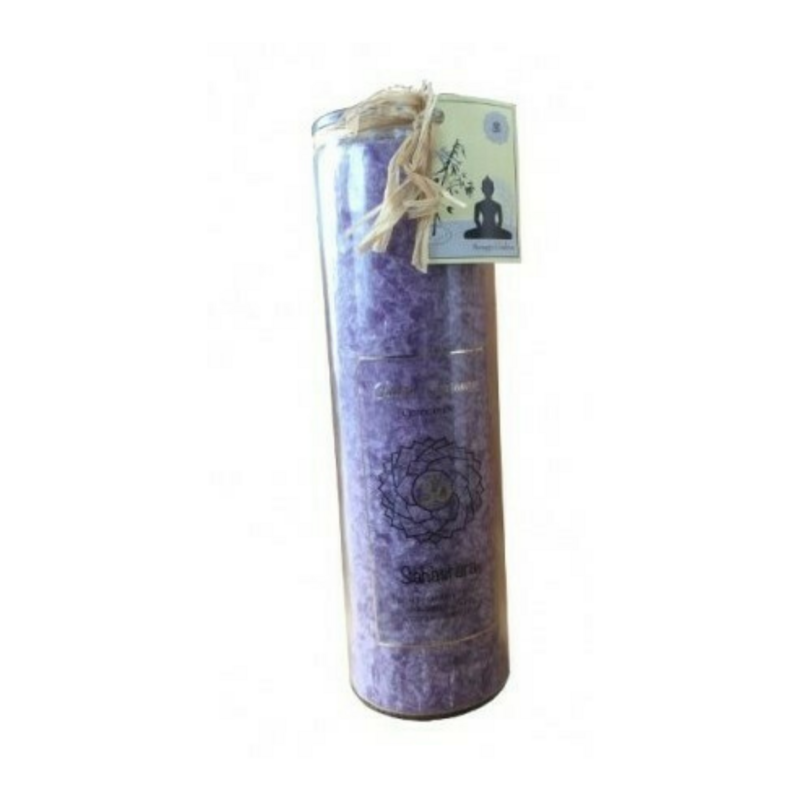 Bougie Chakra Couronne Sahasrara