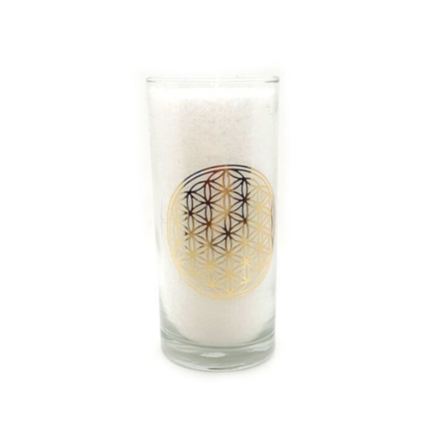 Bougie Fleur de Vie blanche