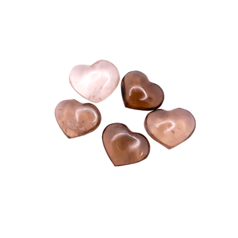 Cœur en Quartz fumé - 10-19 gr