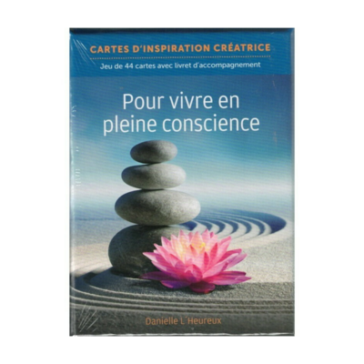 Cartes d&#39;inspiration créatrice pour vivre en pleine conscience
