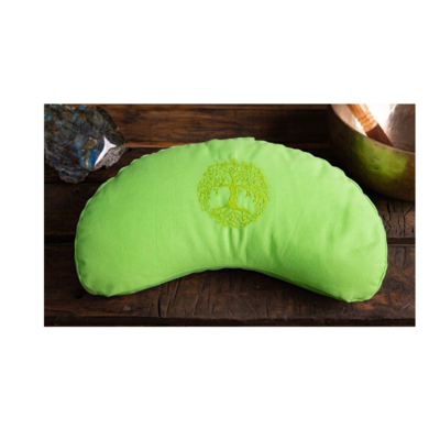 Coussin de méditation en demi-lune - Yggdrasil vert