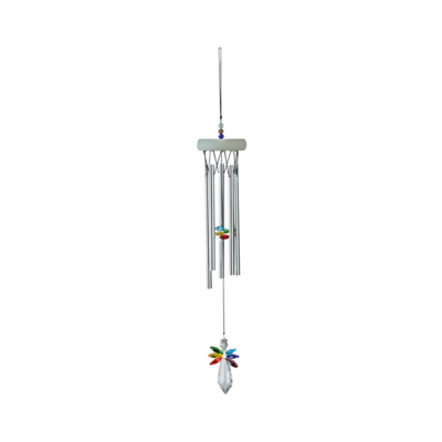 Carillon Ange cristal 45 cm - Multicolore
