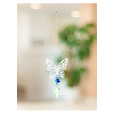 Mobile Attrape-soleil - Cristal Papillon 41 cm