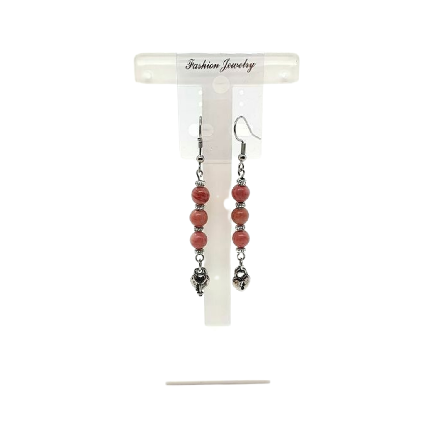 Boucle d&#39;oreilles Rhodonite, 8 mm
