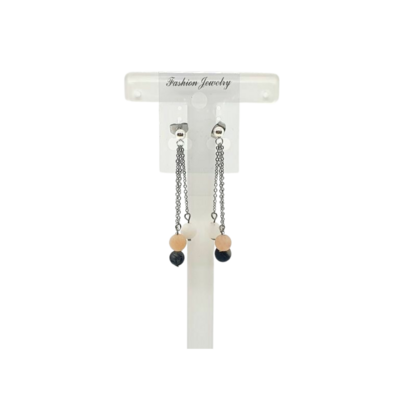 Boucle d&#39;oreille Pierre de lune matte 6 mm