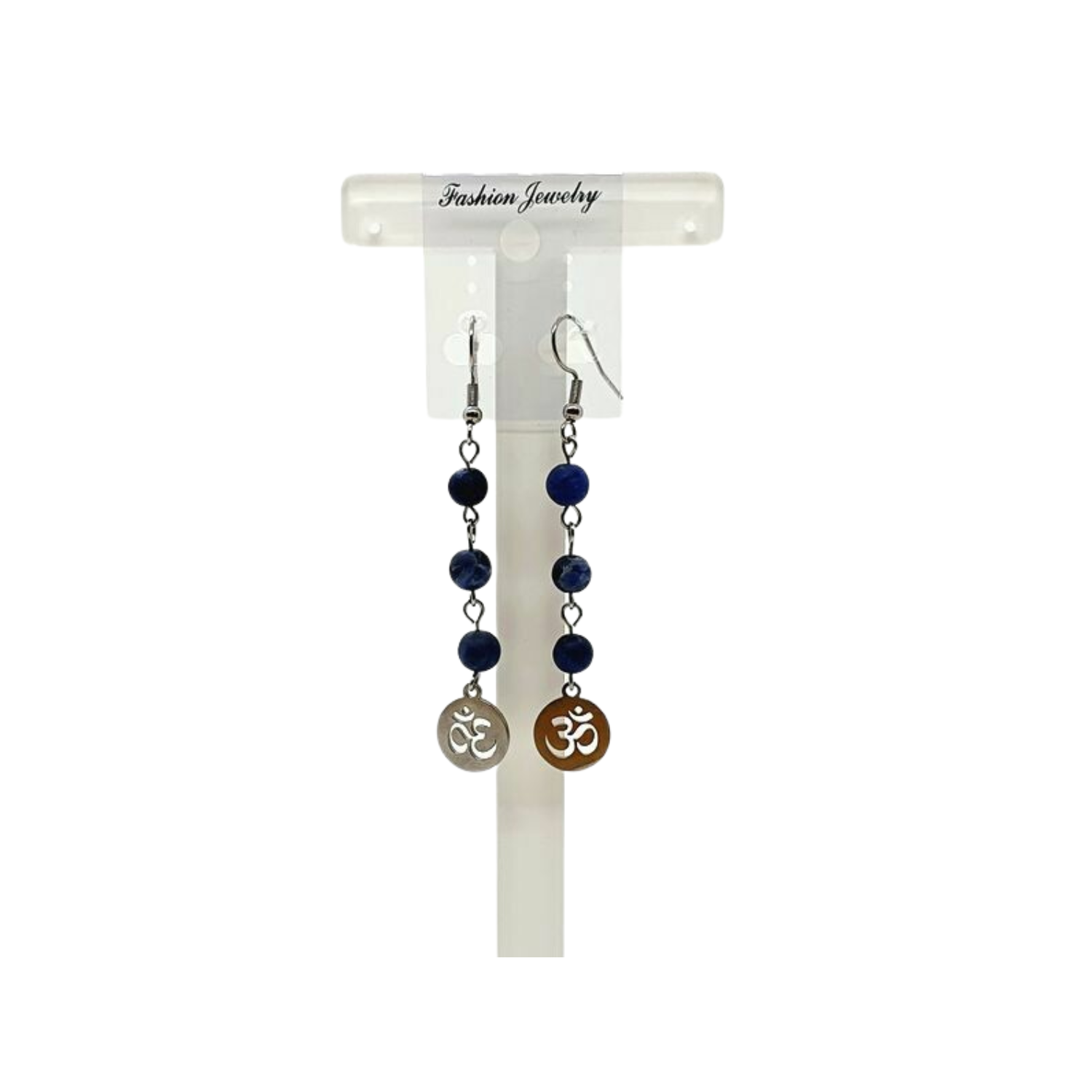Boucle d&#39;oreille sodalite matte 6 mm