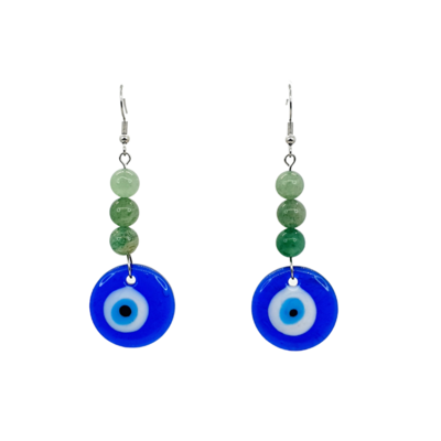 Boucles d&#39;Oreilles - Aventurine verte - 8 mm