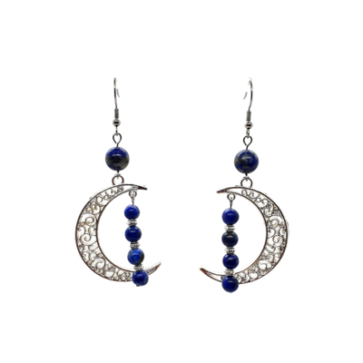 Boucles d&#39;Oreilles - Lapis Lazuli - 6 &amp; 8 mm