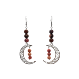 Boucles d&#39;Oreilles - Rhodonite - 6 &amp; 8 mm