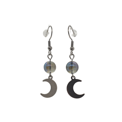 Boucles d&#39;Oreilles Aqua Aura - 8 mm