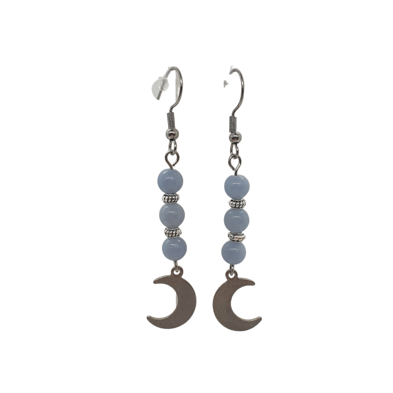 Boucles d&#39;Oreilles Angélite - 6 mm