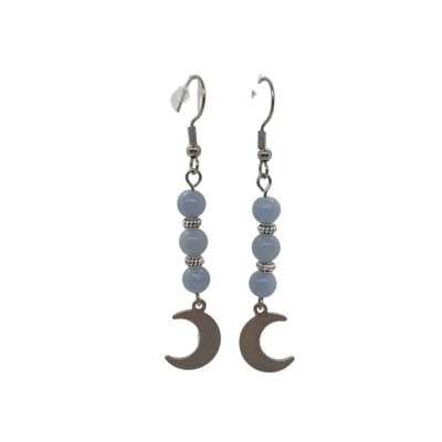 Boucles d&#39;Oreilles Angélite - 6 mm