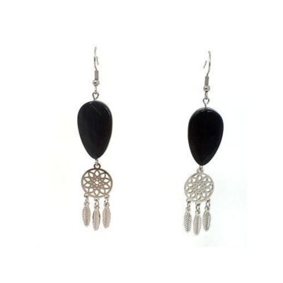Boucles d&#39;Oreilles Œil de Faucon, marquise 25 mm