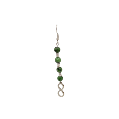 Boucles d'oreille - Rubis zoïsite et Lemniscate