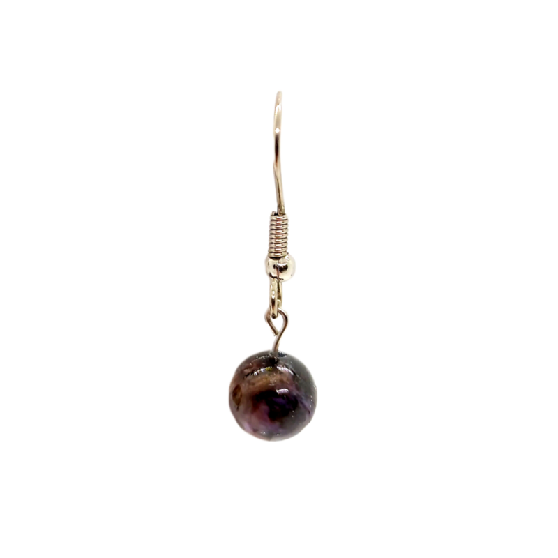Boucles d'oreilles - Charoïte