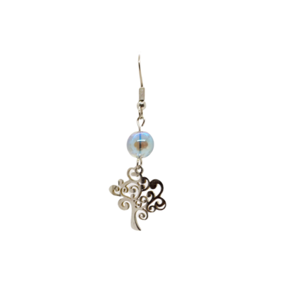 Boucles d'oreilles - Aqua Aura et arbre de vie