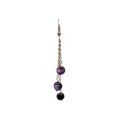 Boucles d'oreilles - Charoïte