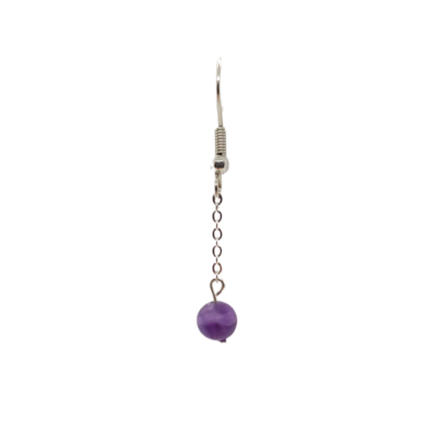 Boucles d'oreilles - Fluorite mate