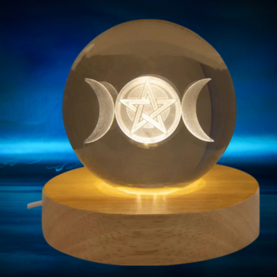 Boule de cristal Triple lune