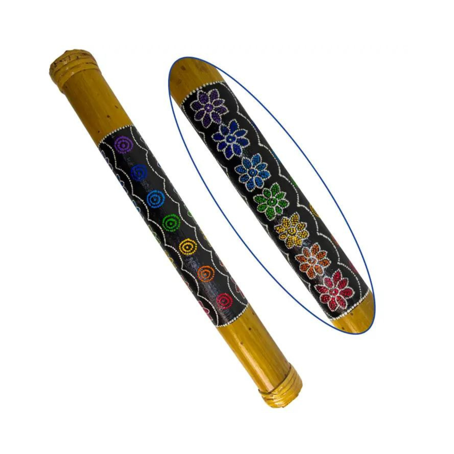 Bâton de pluie Chakra en bambou