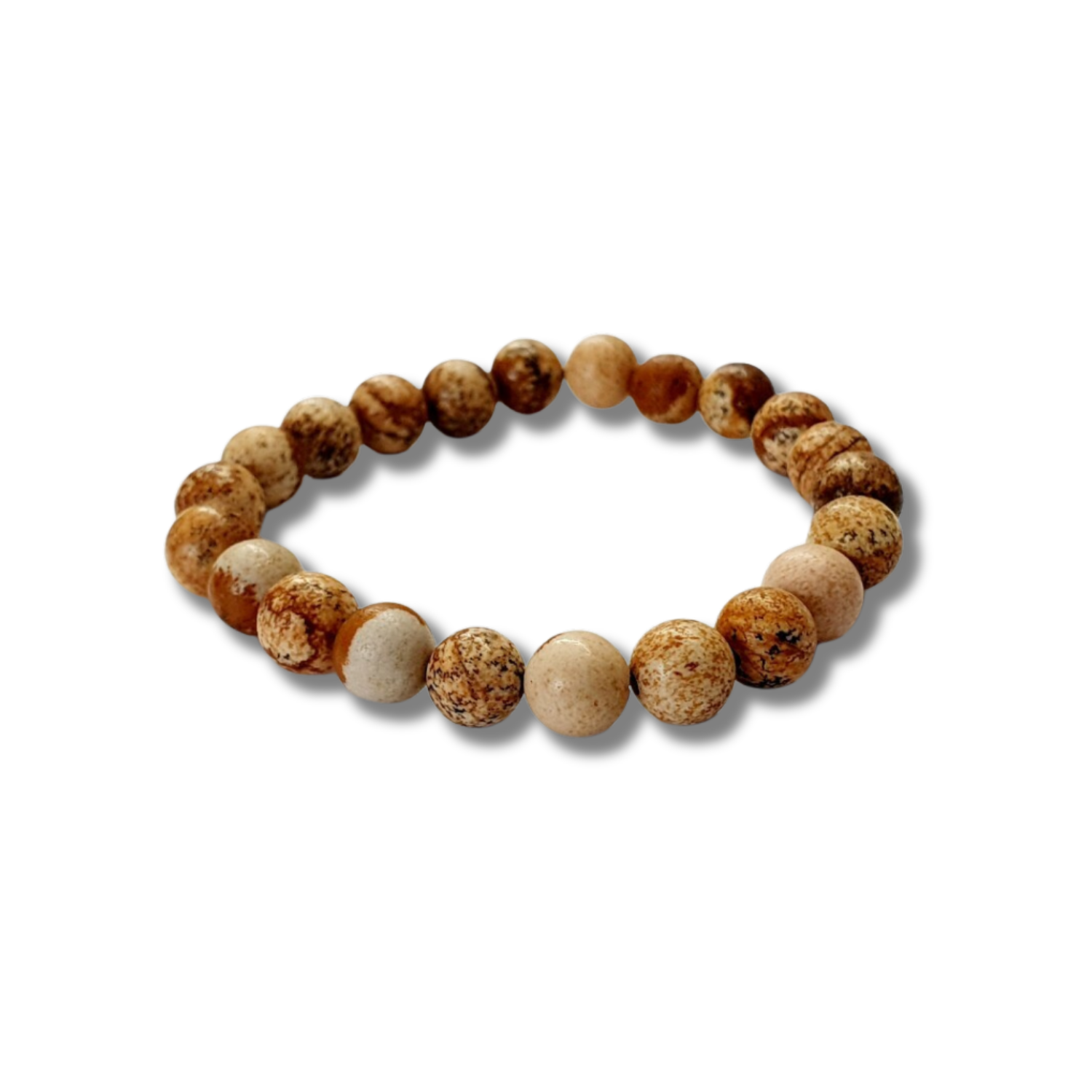 Bracelet jaspe paysage 8mm