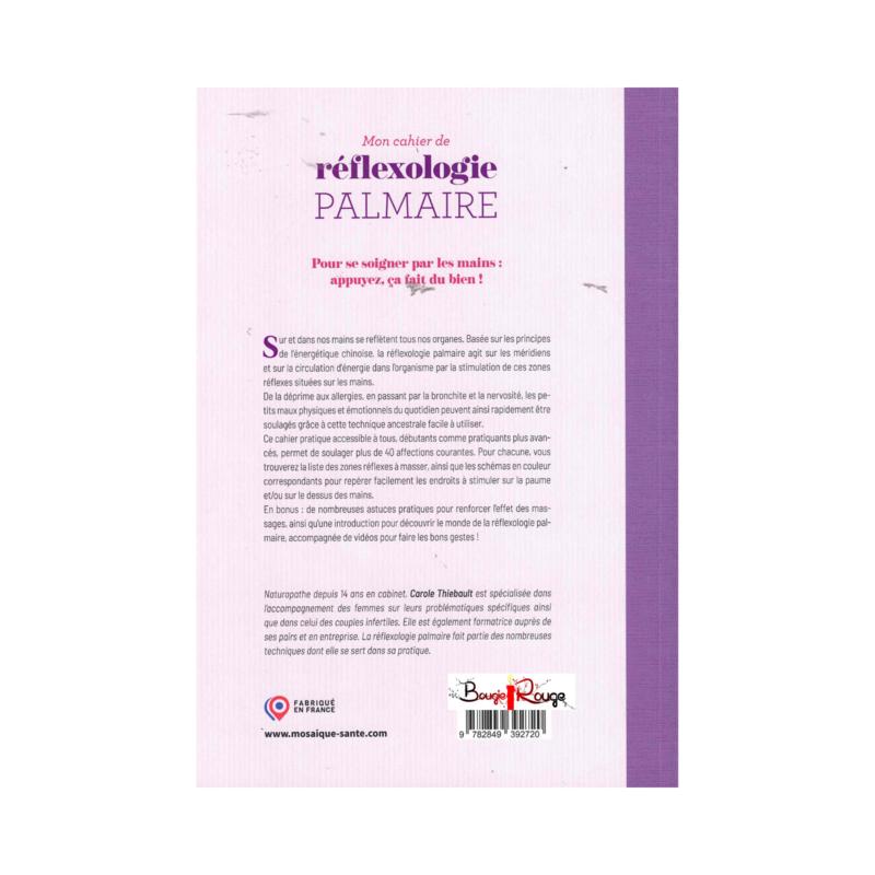 Mon cahier de réflexologie palmaire