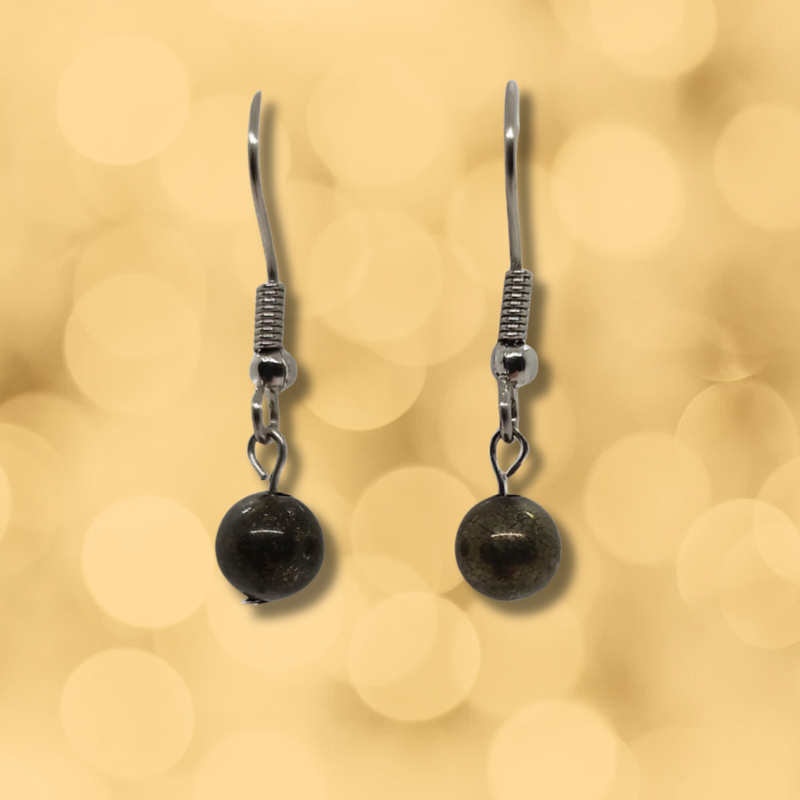 Boucles d'oreilles - Pyrite