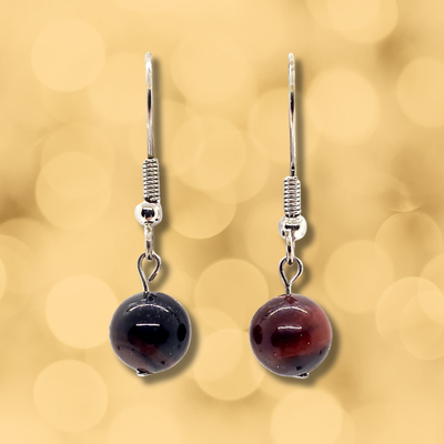 Boucles d'oreilles - Perles d'Oeil-de-taureau