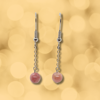 Boucles d'oreilles - Rhodonite
