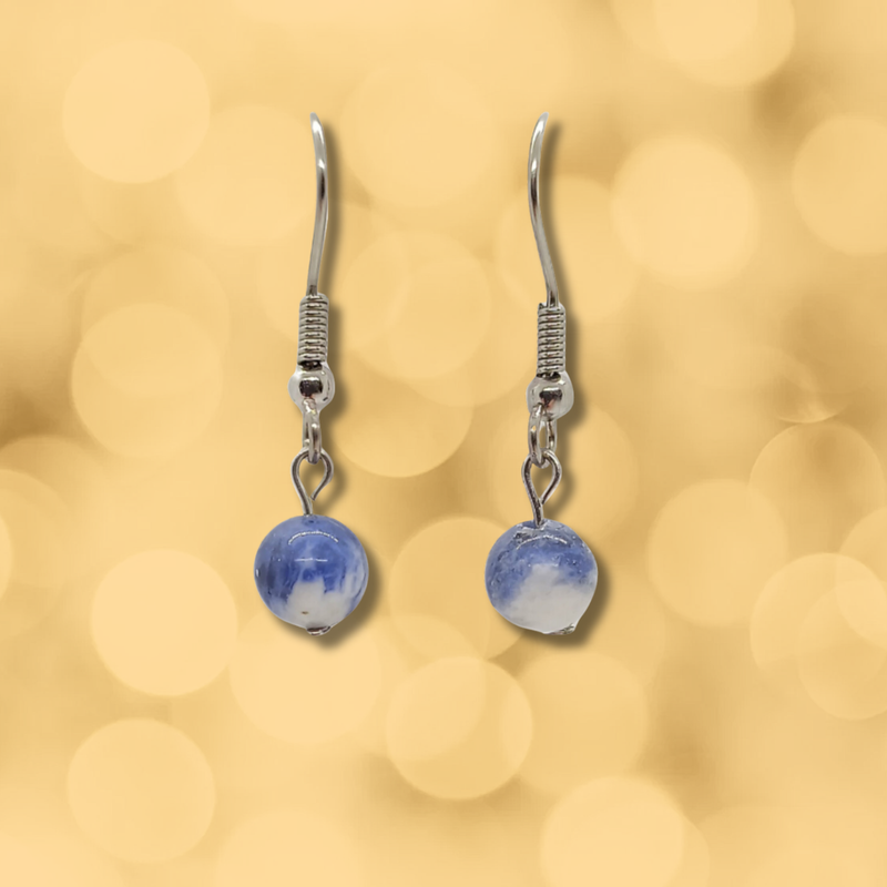 Boucles d'oreilles - Sodalite