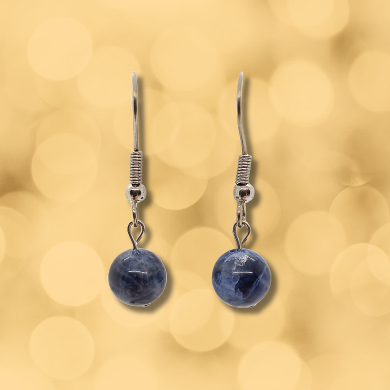 Boucles d'oreilles - Sodalite