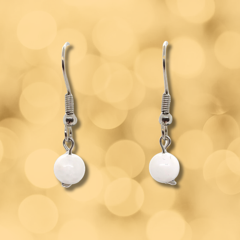 Boucles d'oreilles - Sélénite