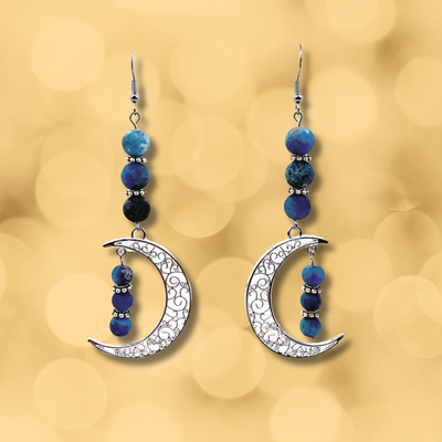 Boucles d'oreilles Apatite mat