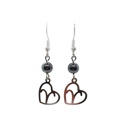 Boucles d&#39;oreilles Astro - Bélier - Hématite