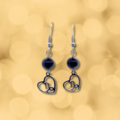 Boucles d'oreilles Astro - Capricorne - Onyx