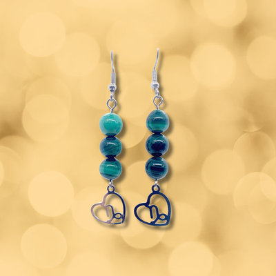 Boucles d'oreilles Astro - Capricorne - Malachite