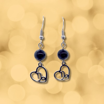 Boucles d'oreilles Astro - Capricorne - Onyx