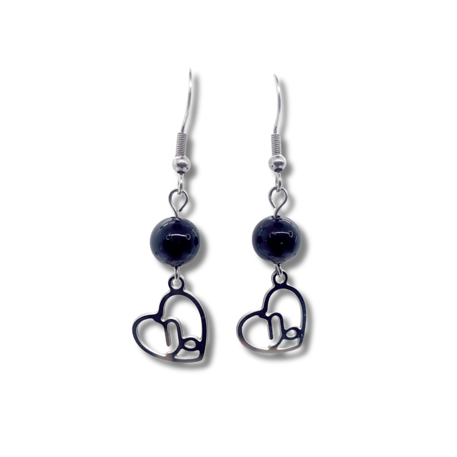 Boucles d&#39;oreilles Astro - Capricorne - Onyx