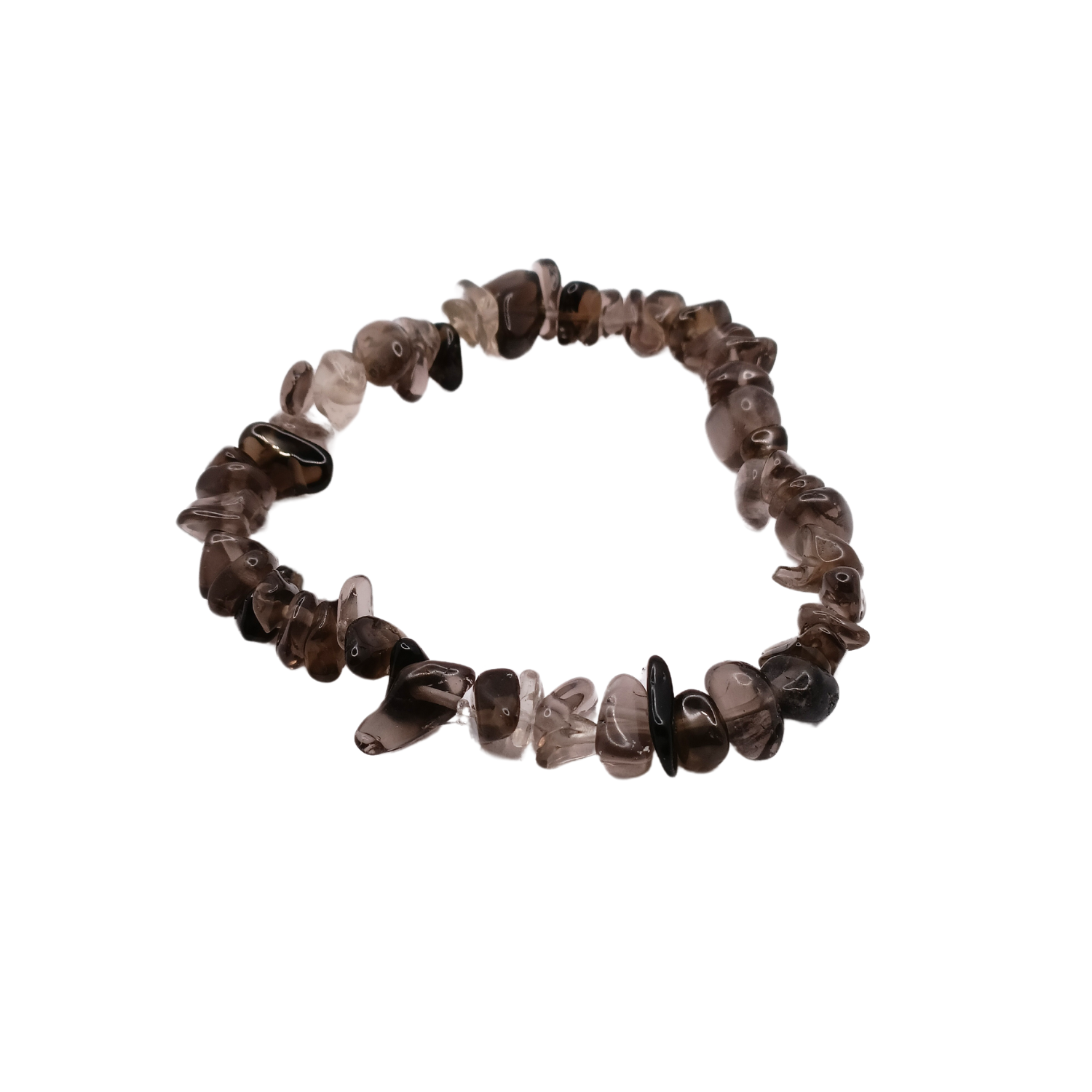 Bracelet chips Quartz fumé