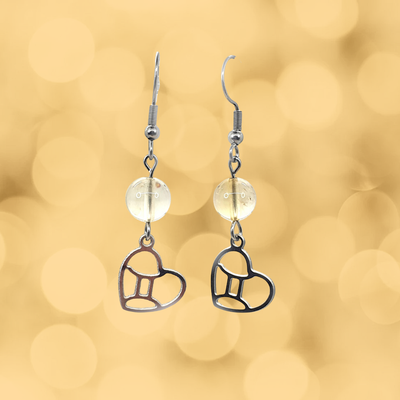 Boucles d'oreilles Astro - Gémeaux - Citrine