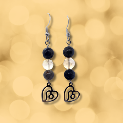 Boucles d'oreilles Astro - Lion - Labradorite &amp; Citrine