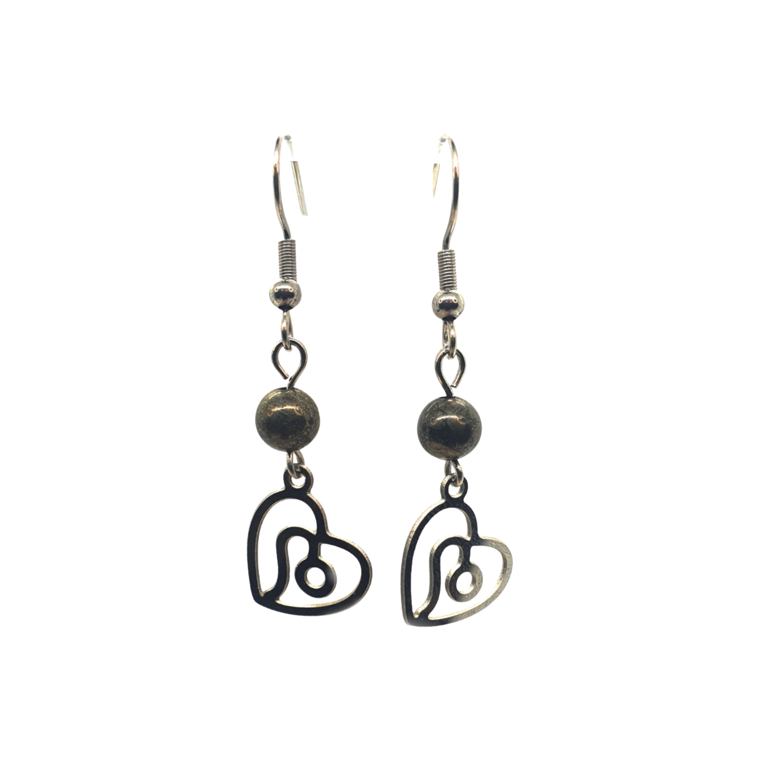 Boucles d&#39;oreilles Astro - Lion - Pyrite